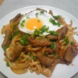 モツ焼きうどん